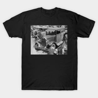 Automobiles on Main Street, 1941. Vintage Photo T-Shirt